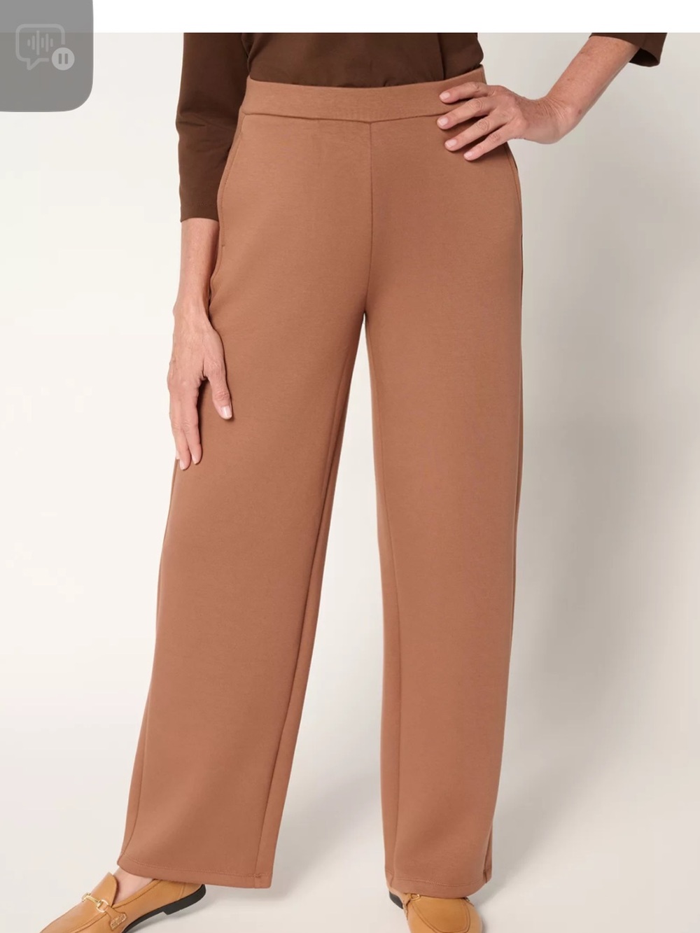 Susan Graver Weekend Wide-Leg Pull-On Pants NWOT 1X